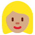 woman: medium skin tone, blond hair on Twitter/X