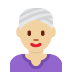 woman wearing turban: medium-light skin tone on Twitter/X