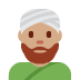 man wearing turban: medium skin tone on Twitter/X