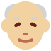 old man: medium-light skin tone on Twitter/X