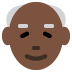 old man: dark skin tone on Twitter/X