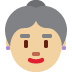 old woman: medium-light skin tone on Twitter/X
