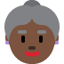 old woman: dark skin tone on Twitter/X