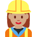 woman construction worker: medium skin tone on Twitter/X