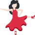 woman dancing: light skin tone on Twitter/X
