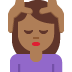 woman getting massage: medium-dark skin tone on Twitter/X