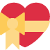 heart with ribbon on Twitter/X