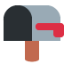 open mailbox with lowered flag on Twitter/X