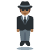 person in suit levitating: medium-dark skin tone on Twitter/X