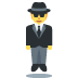 person in suit levitating on Twitter/X