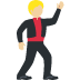 man dancing: medium-light skin tone on Twitter/X