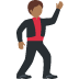 man dancing: medium-dark skin tone on Twitter/X