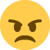 angry face on Twitter/X