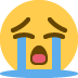 loudly crying face on Twitter/X