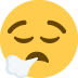 face exhaling on Twitter/X