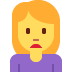 woman frowning on Twitter/X