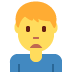 man frowning on Twitter/X
