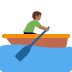 man rowing boat: medium-dark skin tone on Twitter/X