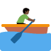 man rowing boat: dark skin tone on Twitter/X