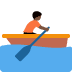 person rowing boat: dark skin tone on Twitter/X