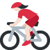 woman biking: light skin tone on Twitter/X