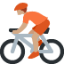 person biking: medium skin tone on Twitter/X