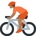 person biking: medium-dark skin tone on Twitter/X