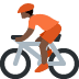 person biking: dark skin tone on Twitter/X