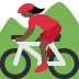 woman mountain biking: dark skin tone on Twitter/X