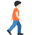person walking facing right: light skin tone on Twitter/X