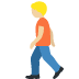 person walking: medium-light skin tone on Twitter/X