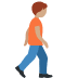 person walking facing right: medium skin tone on Twitter/X