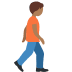 person walking facing right: medium-dark skin tone on Twitter/X