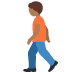 person walking: medium-dark skin tone on Twitter/X