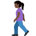 woman walking: dark skin tone on Twitter/X