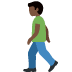 man walking: dark skin tone on Twitter/X