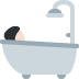 person taking bath: light skin tone on Twitter/X