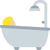person taking bath: medium-light skin tone on Twitter/X