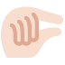 pinching hand: light skin tone on Twitter/X
