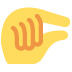 pinching hand on Twitter/X