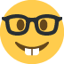 nerd face on Twitter/X