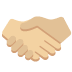 handshake: medium-light skin tone on Twitter/X
