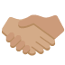 handshake: medium skin tone on Twitter/X
