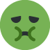 nauseated face on Twitter/X