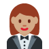 woman in tuxedo: medium skin tone on Twitter/X