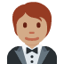 person in tuxedo: medium skin tone on Twitter/X