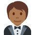 person in tuxedo: medium-dark skin tone on Twitter/X