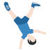 man cartwheeling: light skin tone on Twitter/X