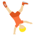 person cartwheeling: medium-light skin tone on Twitter/X