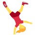 woman cartwheeling on Twitter/X